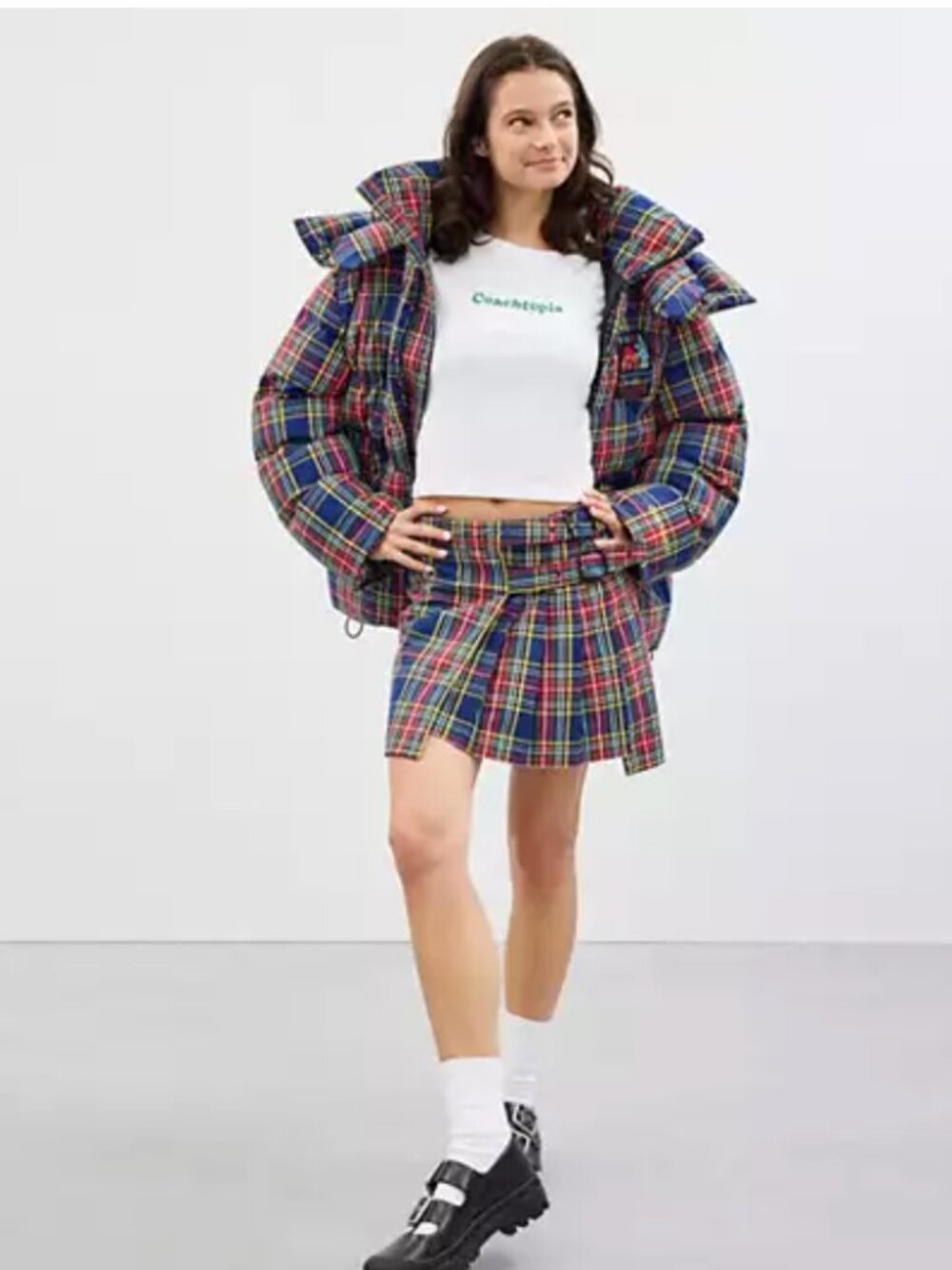 Coachtopia Loop Mini Skirt With Plaid Pattern - Picture 4 of 4